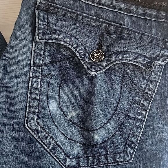 True Religion Ricky Jeans Mens Size 34X32 - Picture 2 of 16